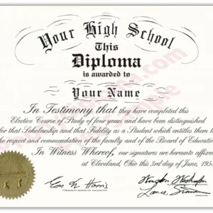 Buy USA High School Diploma Designs by Decade