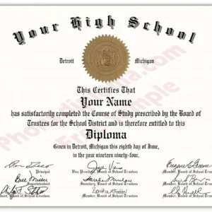 Buy USA High School Diploma General Designs Style 1