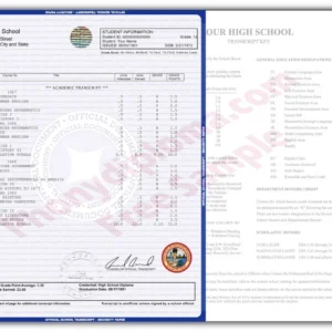 Buy USA High School Transcript House Design