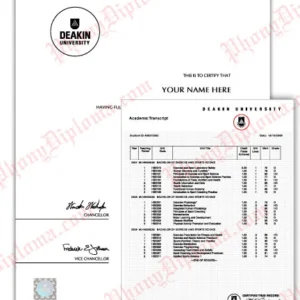 Original Match Diploma & Original Match Transcripts - Australia