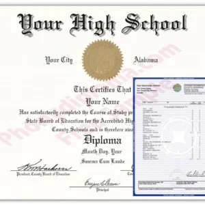 Buy USA High School Diplomas & Transcript Package Designs by State