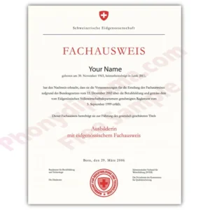 Fake Diploma from Switzerland University