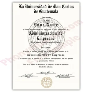 Fake Diploma from Guatemala University