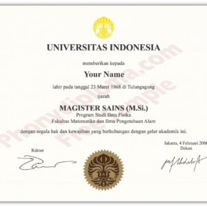 Fake Diploma from Indonesia University