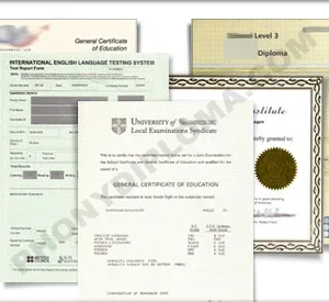 Fake Certificates designed to look just like the real thing!