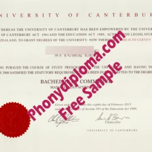 Fake Diploma from New Zealand University