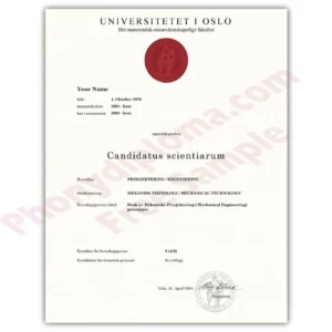 Fake Diploma from Norway University