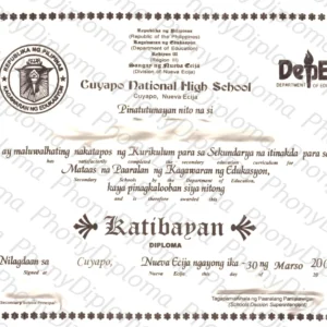 Fake Diploma from Philippines University