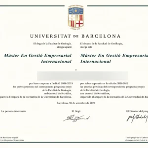 Fake Diploma from Spain University