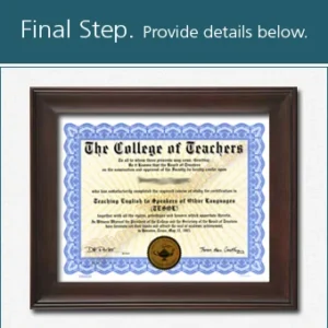Cert TESOL - Horizontal Design