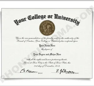 USA College and University Diploma General Stock Designs - Arched Name / Top Emblem